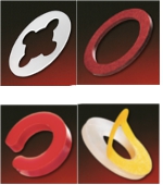 Washers made of plastic