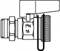 Ball Valve PN16 with cap and Male Thread