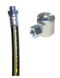 Rubber-Grease-Hose 300mms, G1/8", Coupler M4 &oslash;10 - 06103014