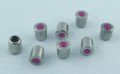 Ball Point Oiler 6mms - with red ball - Brass. zinc plated